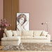 MySofa Teddy Hoekbank Beige Divan Links+2,5 zits