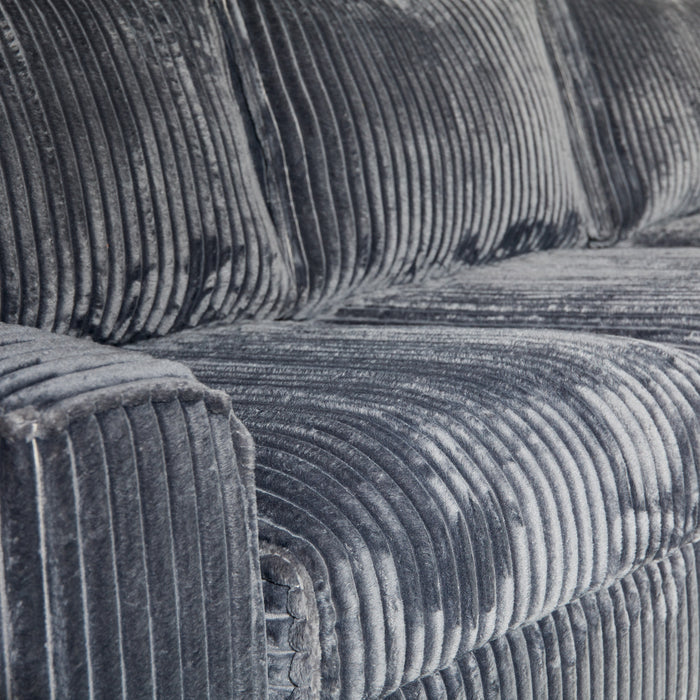 MySofa Teddy Hoekbank Antraciet Divan Links+2,5 zits