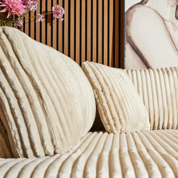 MySofa Teddy Hoekbank Beige Divan Links+2,5 zits