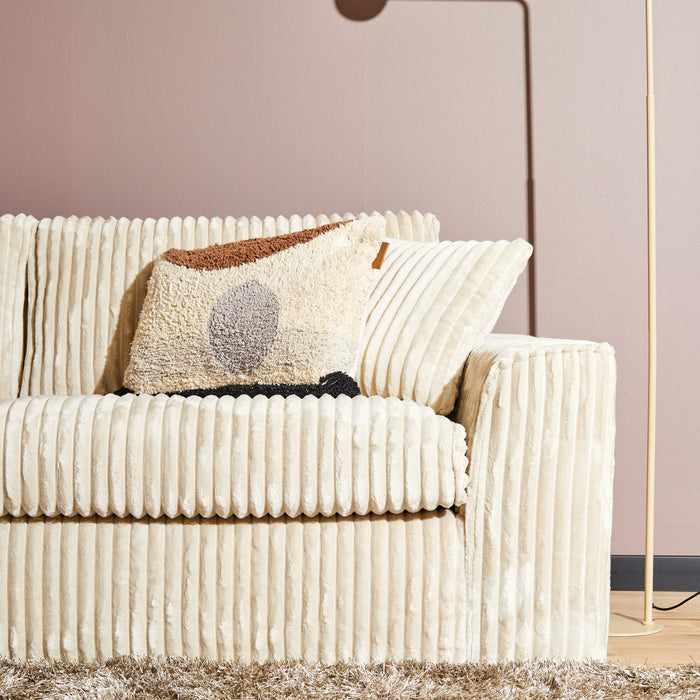 MySofa Teddy Hoekbank Beige Divan Links+2,5 zits