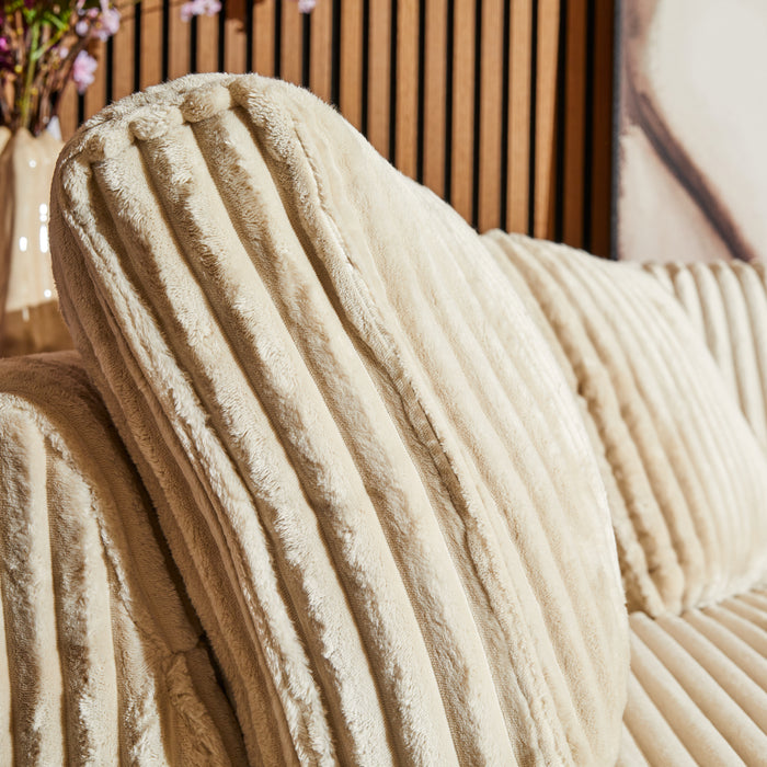 MySofa Teddy Hoekbank Beige Divan Links+2,5 zits