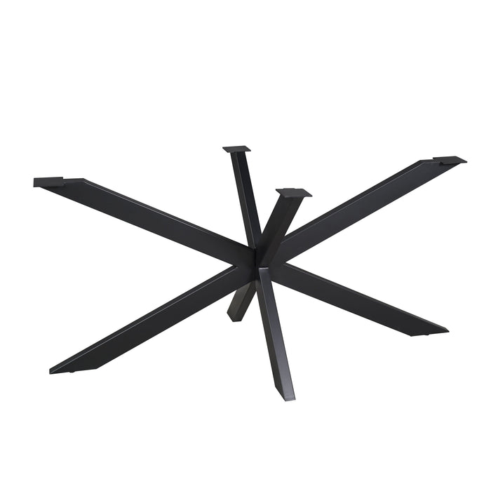 Matrixpoot Zwart Ovaal/Rechthoek 160 cm Koker 4x8 cm