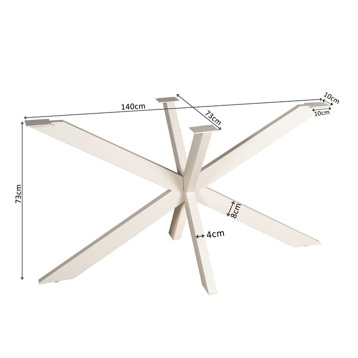 Matrixpoot Zand Ovaal/Rechthoek 140 cm Koker 4x8 cm