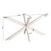Matrixpoot Zand Ovaal/Rechthoek 140 cm Koker 4x8 cm