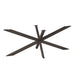 Matrixpoot Anodic Brown Ovaal/Rechthoek 190 cm Koker 4x8 cm