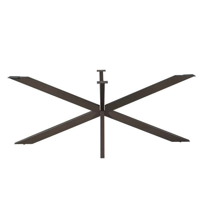 Matrixpoot Anodic Brown Ovaal/Rechthoek 190 cm Koker 4x8 cm