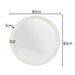 Ronde spiegel Dide Zand Mangohout 80 cm