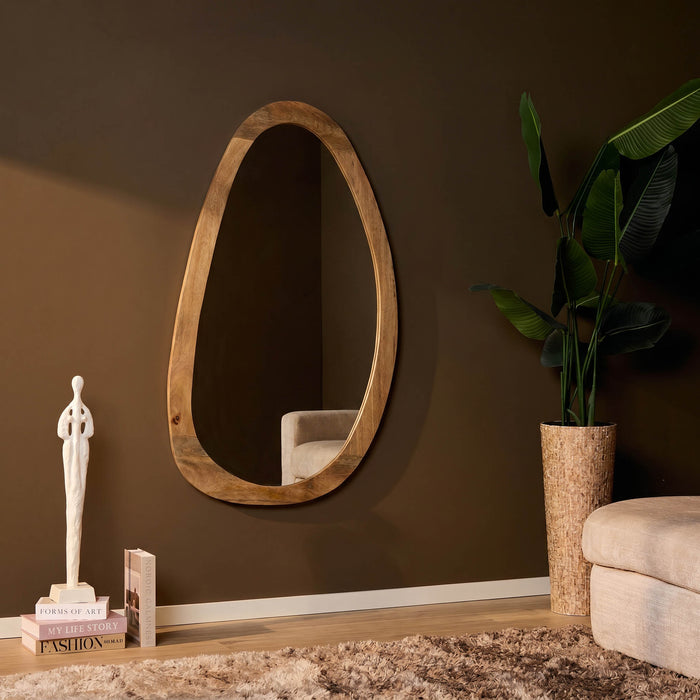 Organische spiegel Lou Naturel Mangohout 70 cm
