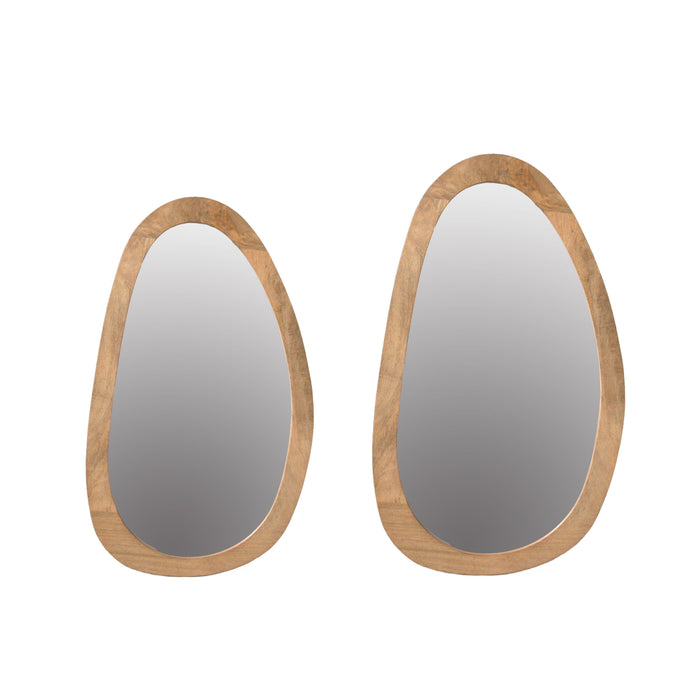 Organische spiegel Lou Naturel Mangohout 60 cm