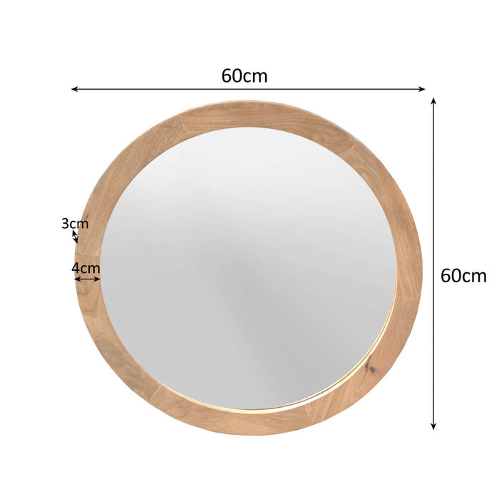 Salontafel Guus Naturel Mangohout 60 cm