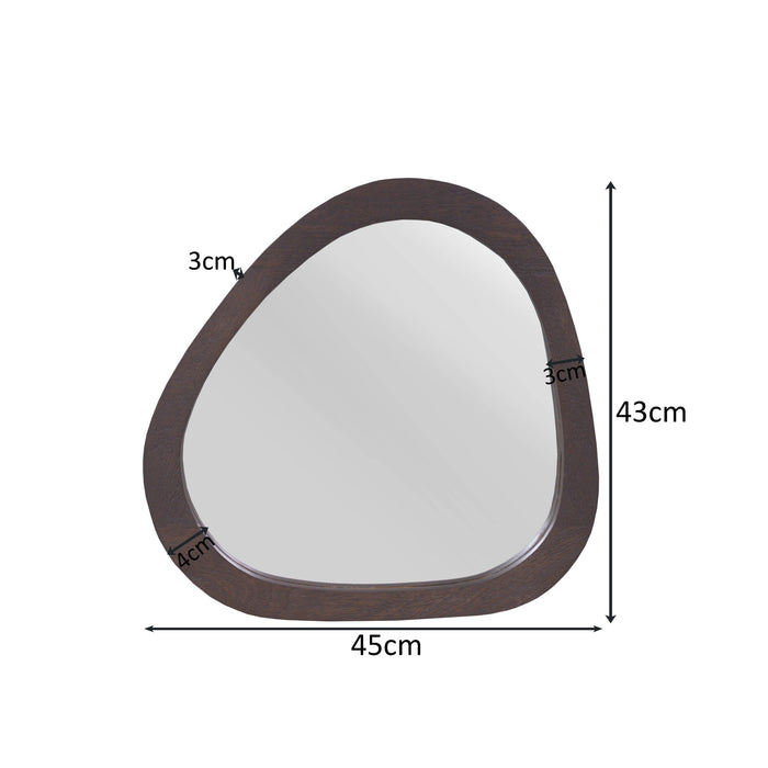 Organische spiegel Lou Bruin Mangohout 43 cm