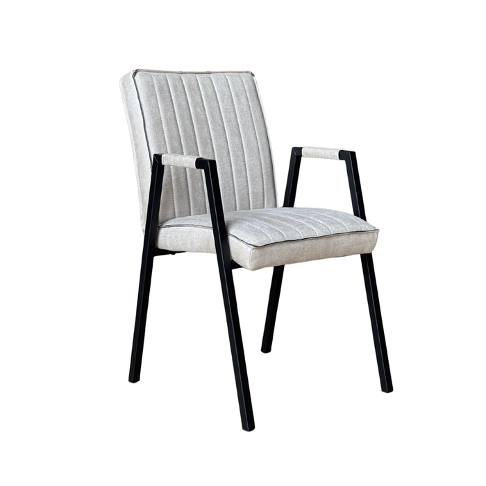 Eetkamerstoel Tivoli met armleuning Beige