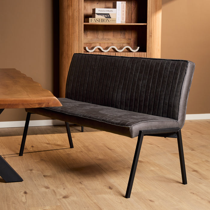 Eetkamerbank Tivoli Antraciet 155 cm