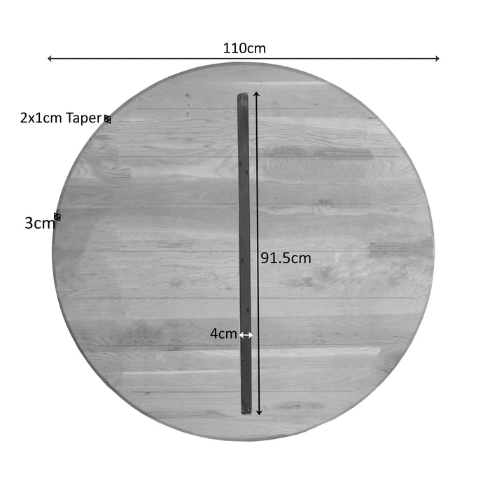 Eiken Blad Ferris 110 cm Naturel