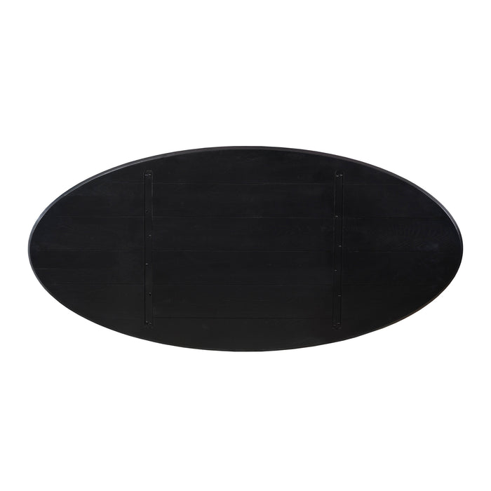 Eiken Blad Ferris Ovaal 280 cm Zwart