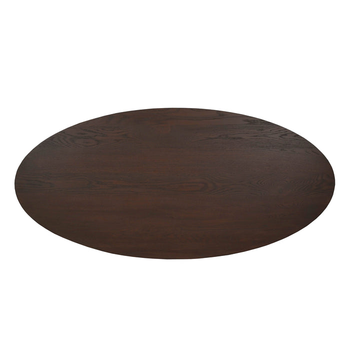 Eiken Blad Ferris Ovaal 240 cm Bruin