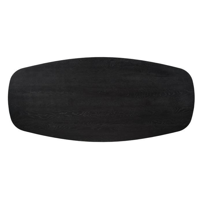 Eiken Blad Ferris Ovaal 280 cm Zwart