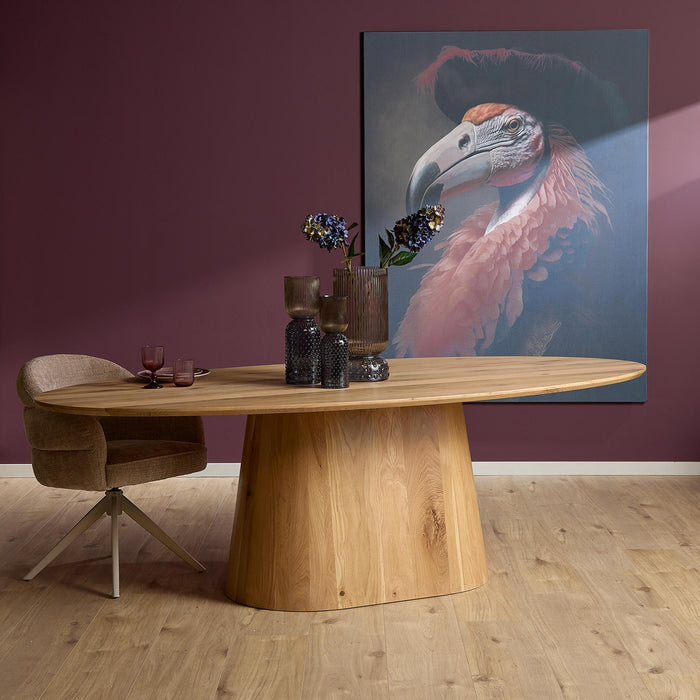 Ovale eettafel Riga  Naturel Eikenhout 210 cm