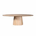 Ovale eettafel Riga  Naturel Eikenhout 210 cm