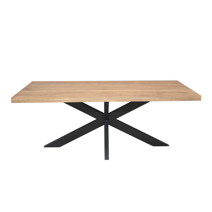 Rechthoekige eettafel Dakota Naturel Mangohout 200 cm