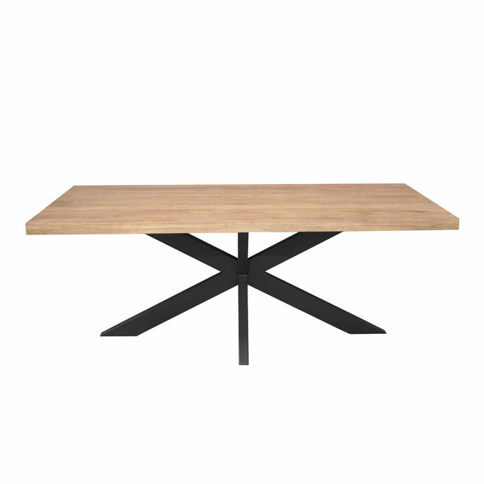 Rechthoekige eettafel Dakota Naturel Mangohout 200 cm