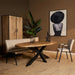 Ovale eettafel Dakota Naturel Mangohout 210 cm