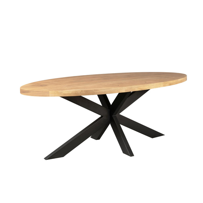 Ovale eettafel Dakota Naturel Mangohout 160 cm