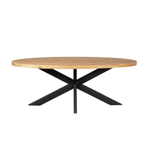 Ovale eettafel Dakota Naturel Mangohout 180 cm