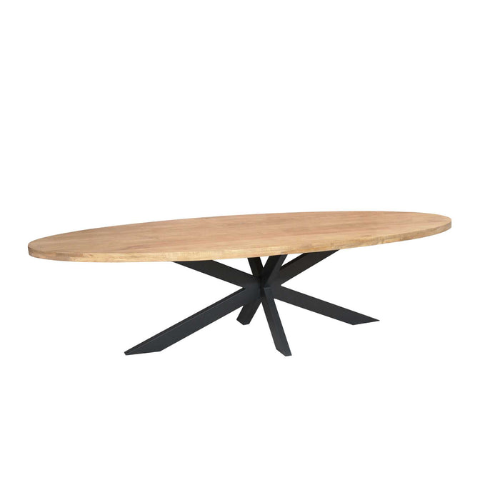 Ovale eettafel Dakota Naturel Mangohout 300 cm