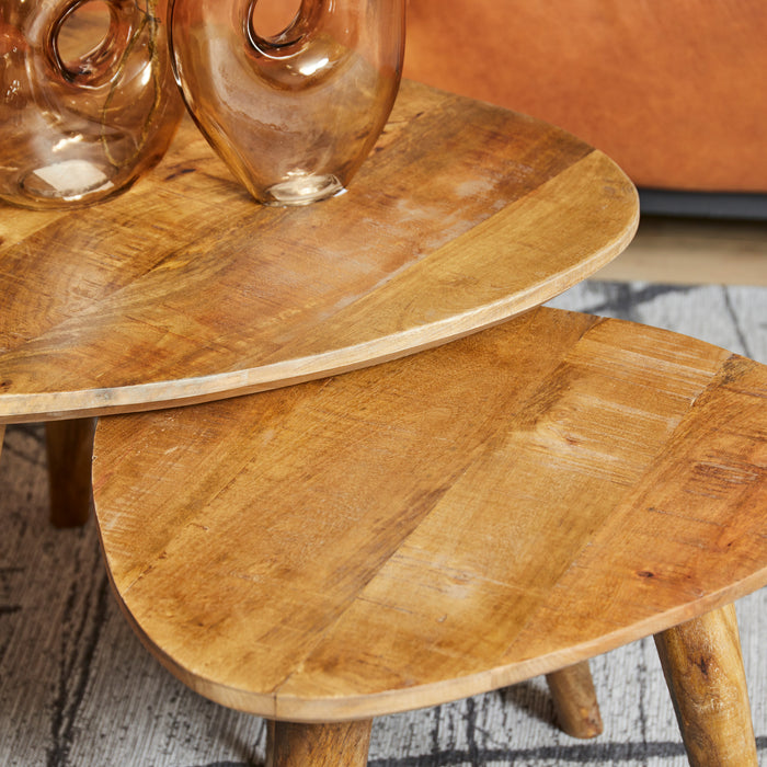 Salontafel set Omaha Naturel Mangohout 60 cm