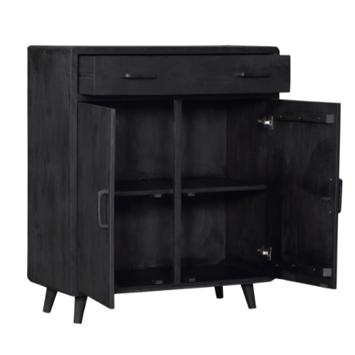Kabinet Kast Omaha Zwart 100 cm