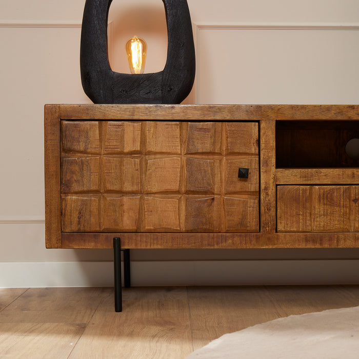 Tv meubel Brandy Naturel Mangohout 180 cm