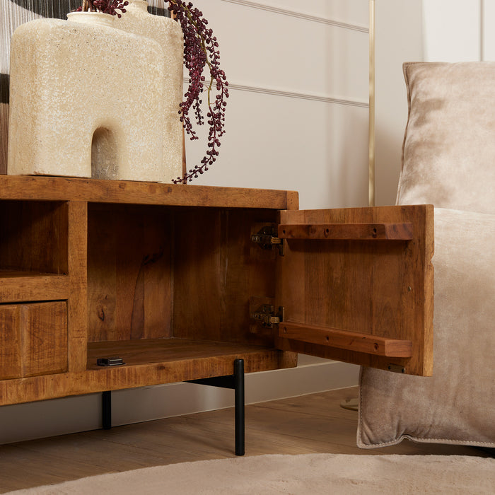 Tv meubel Brandy Naturel Mangohout 180 cm