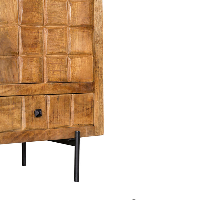 Kabinet Brandy Naturel Mangohout 60 cm