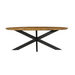 Ovale eettafel Brandy Naturel Mangohout 210 cm