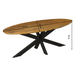 Ovale eettafel Brandy Naturel Mangohout 240 cm