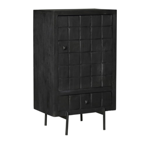 Kabinet kastje Brandy Zwart Mangohout 60 cm