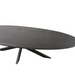 Ovale eettafel Brandy Zwart Mangohout 210 cm