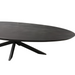 Ovale eettafel Brandy Zwart Mangohout 210 cm