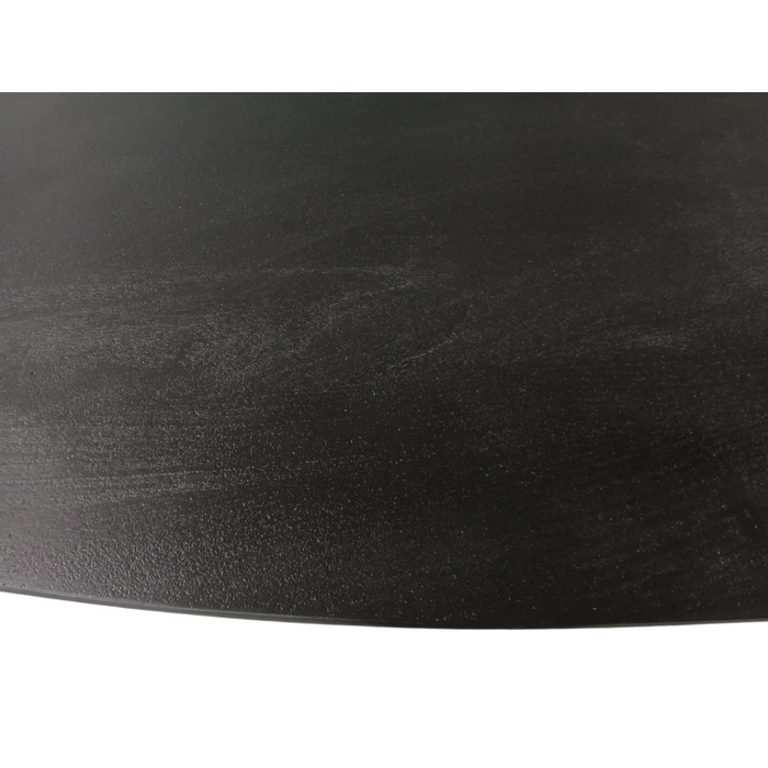 Ovale eettafel Brandy Zwart Mangohout 160 cm