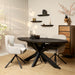 Ovale eettafel Brandy Zwart Mangohout 160 cm
