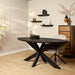 Ovale eettafel Brandy Zwart Mangohout 160 cm