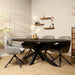 Ovale eettafel Brandy Zwart Mangohout 210 cm