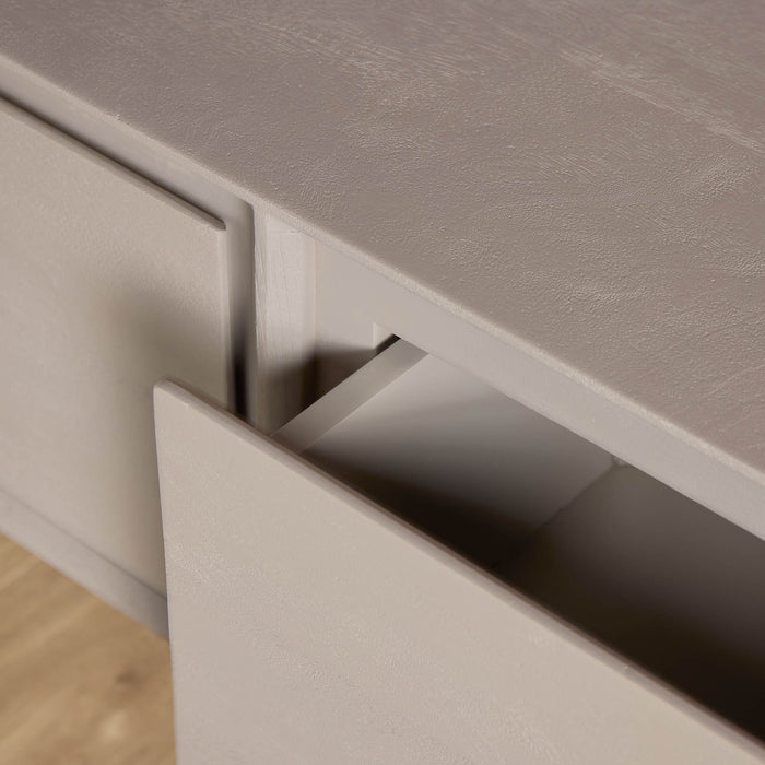 Zwevend tv meubel Ambiance Taupe Mangohout 160 cm