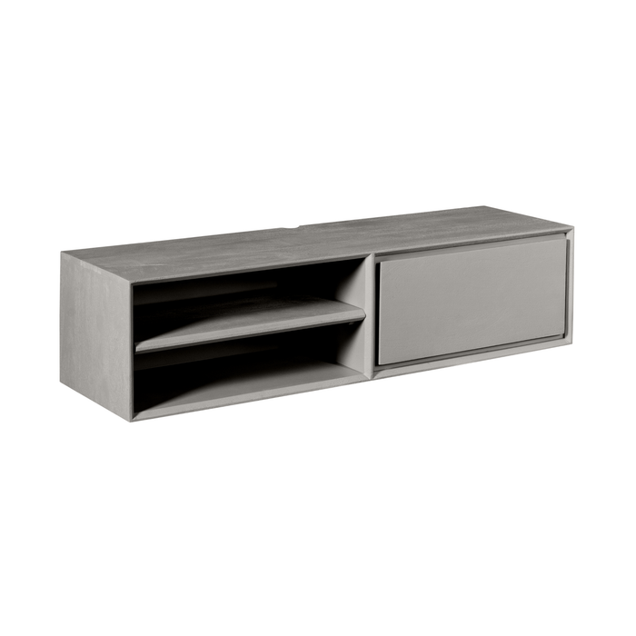 Zwevend tv meubel Ambiance Taupe Mangohout 120 cm