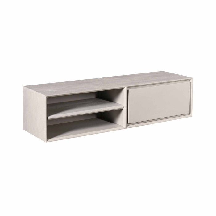 Zwevend tv meubel Ambiance Taupe Mangohout 120 cm