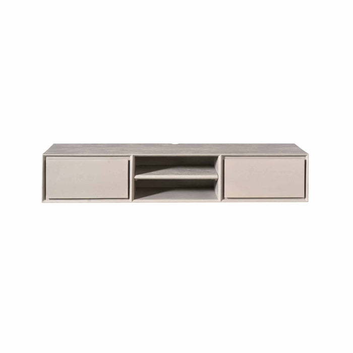 Zwevend tv meubel Ambiance Taupe Mangohout 160 cm