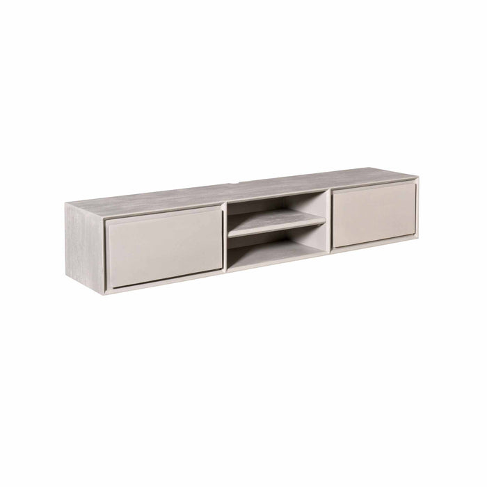Zwevend tv meubel Ambiance Taupe Mangohout 160 cm