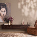 Zwevend tv meubel Allure Bruin Mangohout 160 cm
