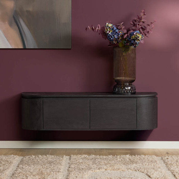 Tv meubel Excellent Zwart Mangohout 120 cm